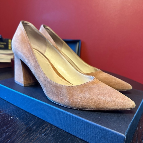 Marc Fisher Zala Pump Size 9 Medium Tan Camel Brown - Picture 1 of 5